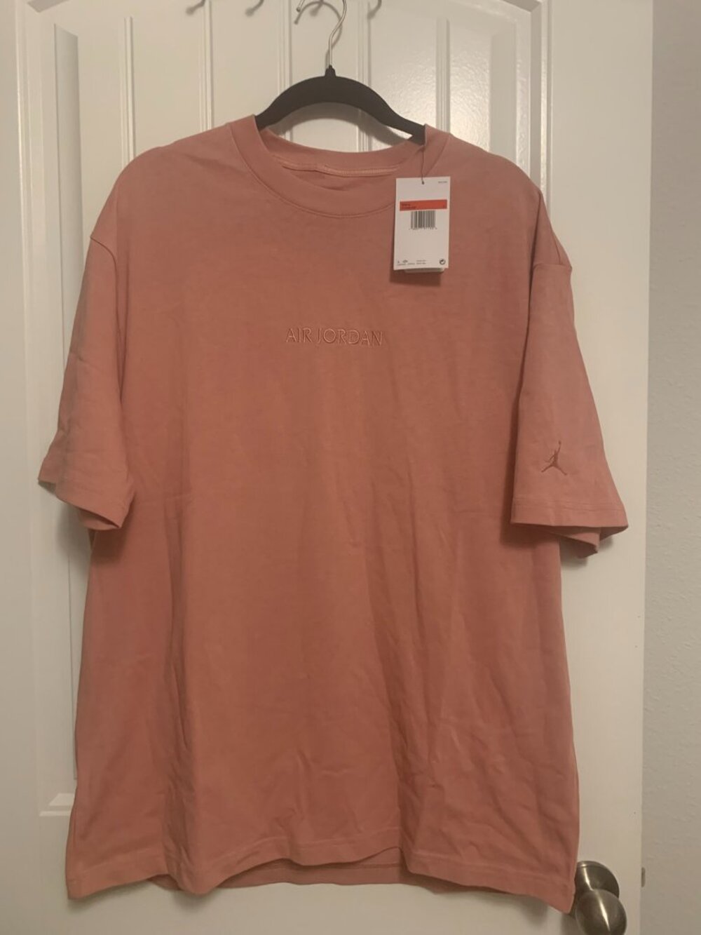 NWT Men's Air Jordan Nike Dusty Rose Pink Textured Shirt